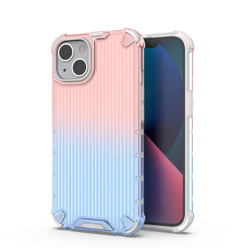 Ombre Protect Case etui do iPhone 14 Plus pancerny pokrowiec różowo-niebieskie