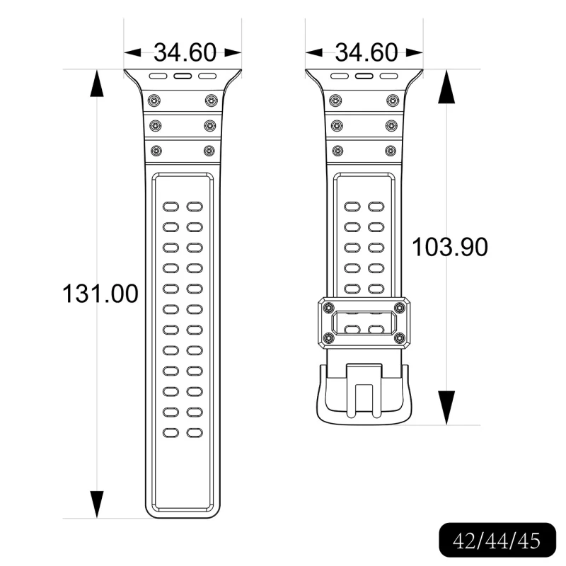 Strap Triple Protection pasek Apple Watch Ultra, SE, 9, 8, 7, 6, 5, 4, 3, 2, 1 (49, 45, 44, 42 mm) opaska bransoleta beżowy - obrazek 8