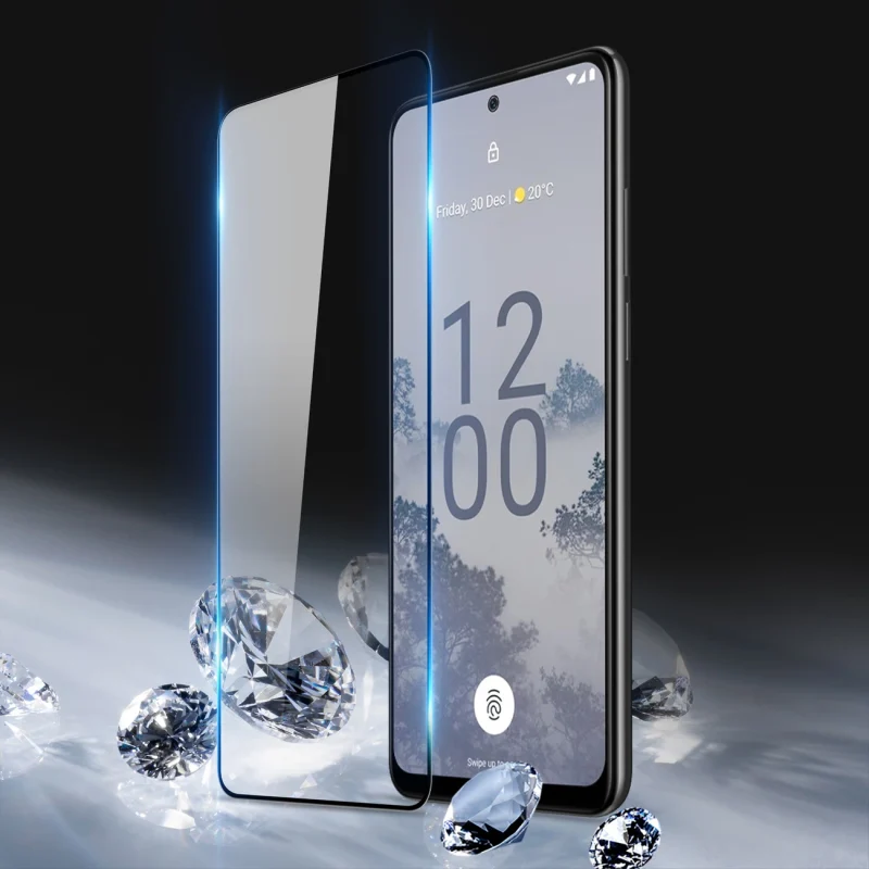 Dux Ducis 10D Tempered Glass szkło hartowane Nokia X30 9H z czarną ramką - obrazek 4