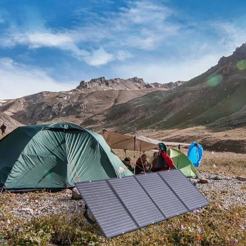 Ładowarka Choetech SC010 solarna turystyczna składana 160W - czarna - obrazek 6