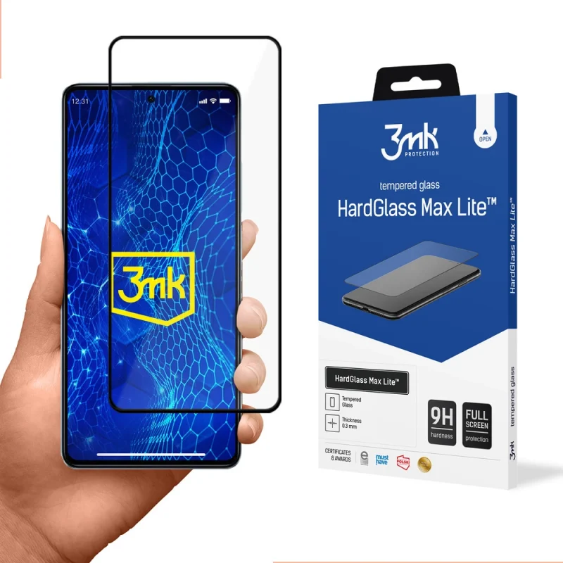 Szkło 9H 3mk HardGlass Max Lite™ na Redmi Note 12 5G