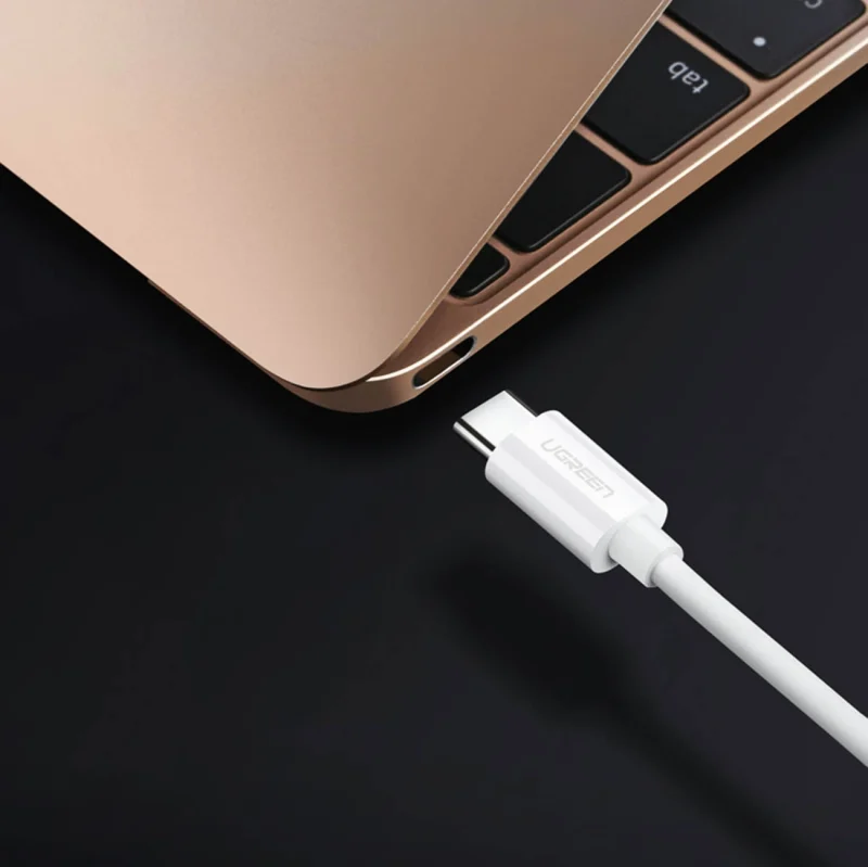 Ugreen kabel przewód do drukarki USB-C - USB-B 480Mb/s 1m biały (US241) - obrazek 3