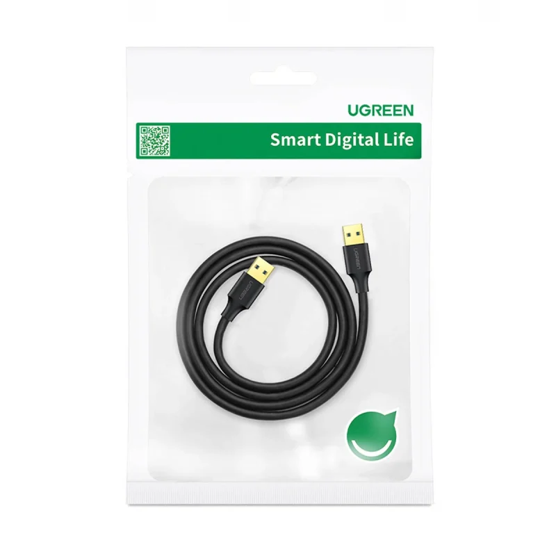 Kabel Ugreen US128 10369 USB-A 3.0 / USB-A 3.0 5Gb/s 0.5m - czarny - obrazek 10