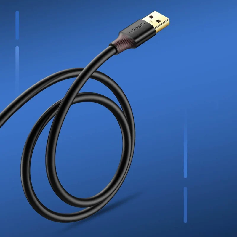 Ugreen kabel przedłużacz przejściówka USB-A (męski) - USB-A (żeński) USB 3.0 5Gb/s 0.5m czarny (US129) - obrazek 2