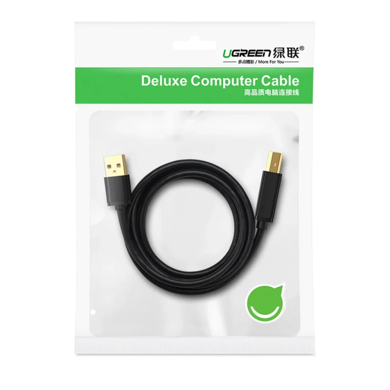 Kabel Ugreen US210 10372 do drukarki USB-A 3.0 / USB-B 5Gbps 2m - czarny - obrazek 9