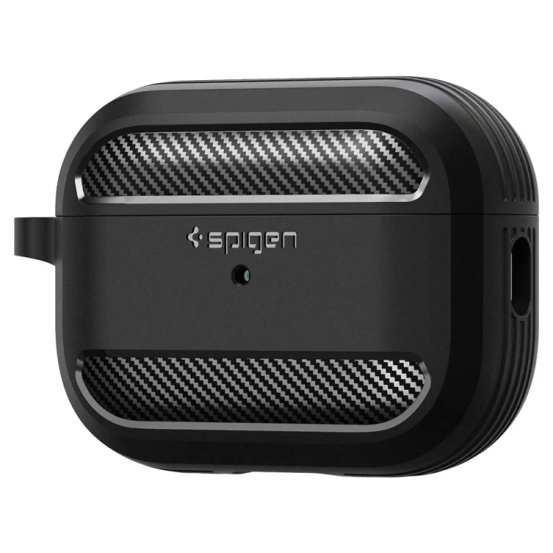 Etui Spigen Rugged Armor na Apple AirPods Pro 1 / 2 - czarny mat