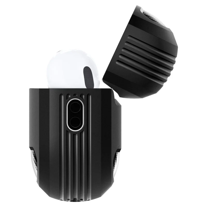 Etui Spigen Rugged Armor na Apple AirPods Pro 1 / 2 - czarny mat - obrazek 5