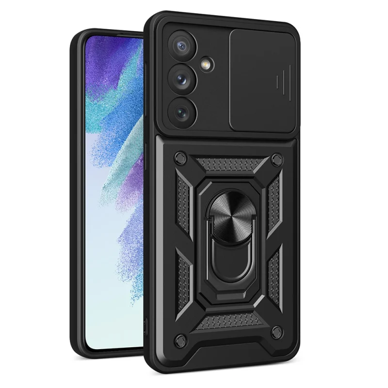 Hybrid Armor Camshield etui do Samsung Galaxy A54 5G pancerny pokrowiec z osłoną na aparat czarne