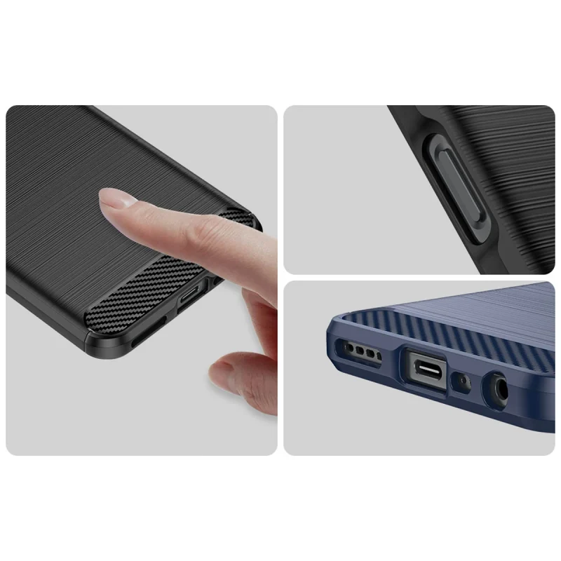 Carbon Case etui do Realme 10 5G / Realme 9i 5G elastyczny silikonowy karbonowy pokrowiec czarne - obrazek 11