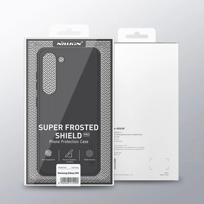 Nillkin Super Frosted Shield Pro etui Samsung Galaxy S23 pancerny pokrowiec + podstawka na telefon czarne - obrazek 5