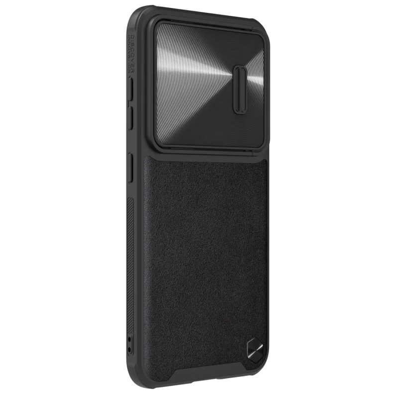 Nillkin CamShield Leather S Case etui Samsung Galaxy S23+ pokrowiec z osłoną na aparat czarne - obrazek 4