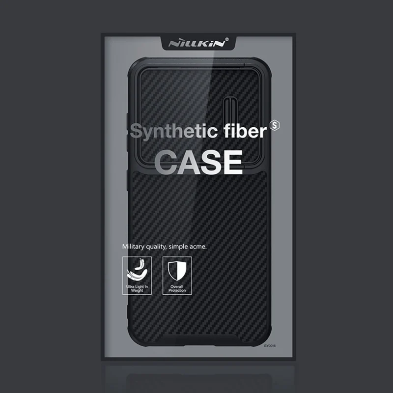 Nillkin Synthetic Fiber S Case etui Samsung Galaxy S23 pokrowiec osłona na aparat czarne - obrazek 5