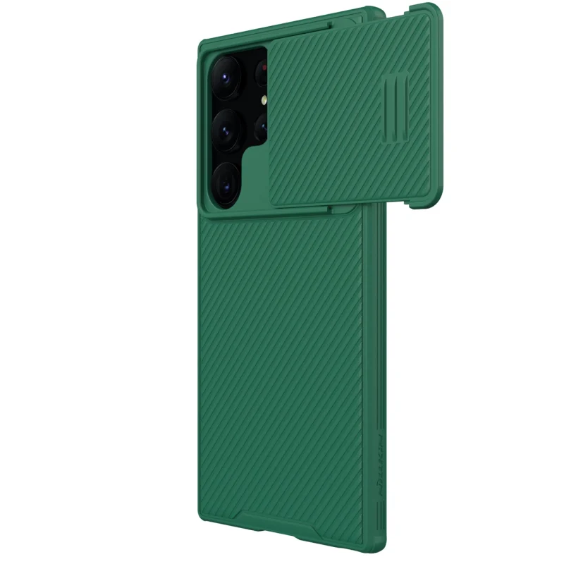 Nillkin CamShield S Case etui Samsung Galaxy S23 Ultra pancerny pokrowiec osłona na aparat zielone - obrazek 3