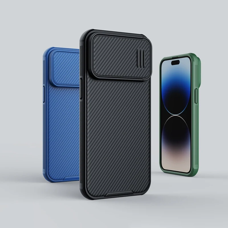 Nillkin CamShield S Case etui iPhone 14 Pro Max pancerny pokrowiec osłona na aparat zielone - obrazek 7