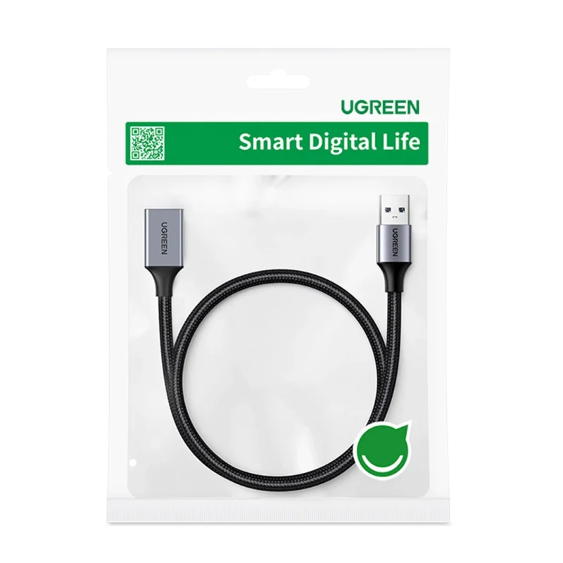 Ugreen przedłużacz adapter kabel przewód USB (męski) - USB (żeński) 3.0 5Gb/s 2m szary (US115) - obrazek 5