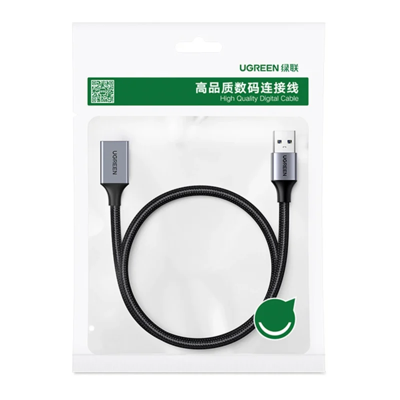 Ugreen kabel przedłużacz adapter USB (męski) - USB (żeński) 3.0 5Gb/s 1m szary (US115) - obrazek 9