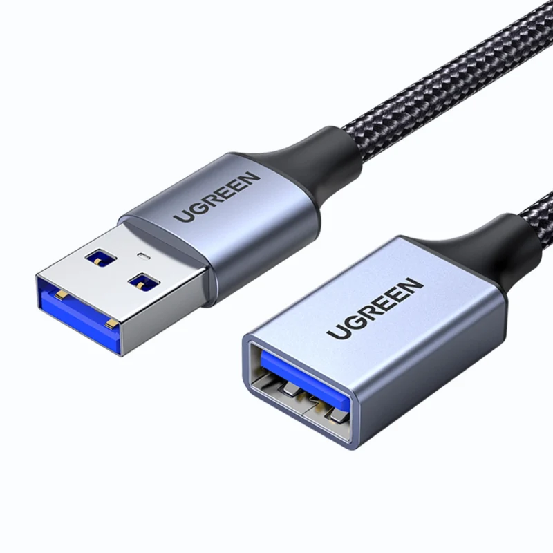 Ugreen kabel przedłużacz adapter USB (męski) - USB (żeński) 3.0 5Gb/s 0.5m szary (US115) - obrazek 10