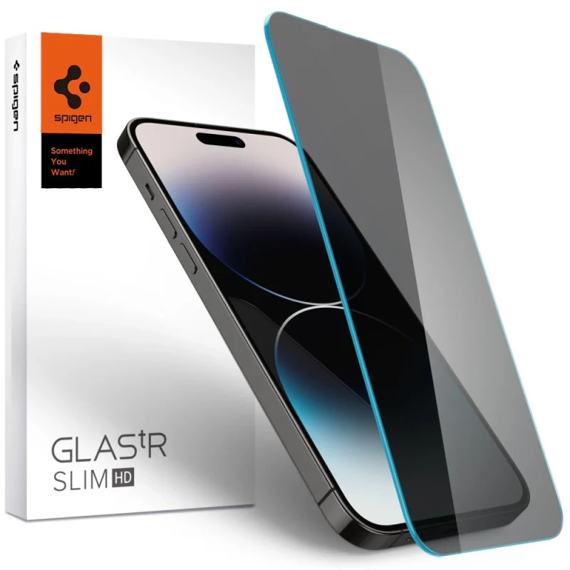 Szkło hartowane Spigen Glas.tR Slim Privacy na iPhone 14 Pro Max