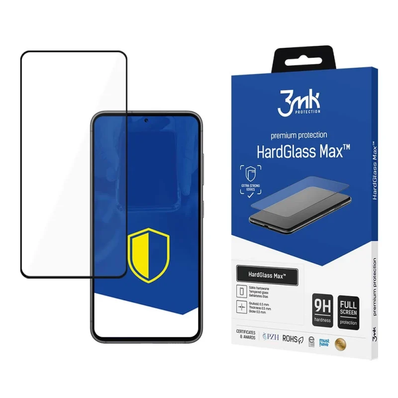 Szkło 9H 3mk HardGlass Max™ na Samsung Galaxy S23 5G