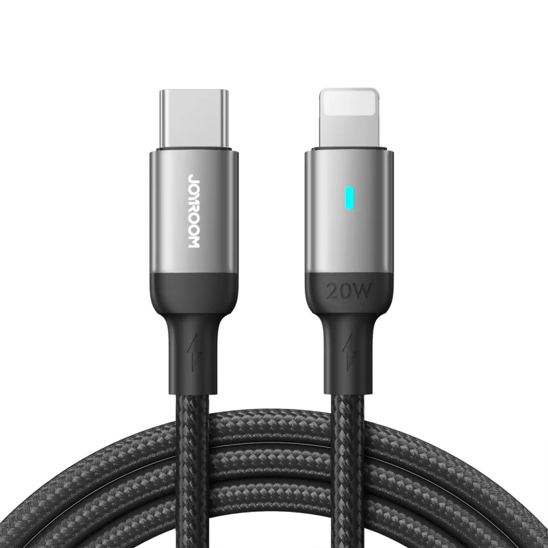 Kabel Joyroom Extraordinary Series A10 Lightning / USB-C PD 20W 1.2 m - czarny