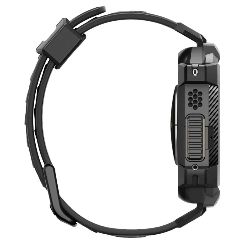 Etui z paskiem Spigen Rugged Armor Pro na Apple Watch Ultra (49 mm) - czarne - obrazek 7