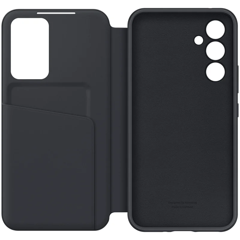 Samsung Smart View Wallet Case etui Samsung Galaxy A54 5G pokrowiec z inteligentną klapką okienkiem portfel na kartę czarne (EF-ZA546CBEGWW) - obrazek 4