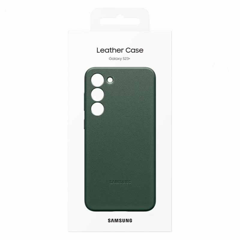 Samsung Leather Cover etui Samsung Galaxy S23+ pokrowiec z naturalnej skóry zielone (EF-VS916LGEGWW) - obrazek 5