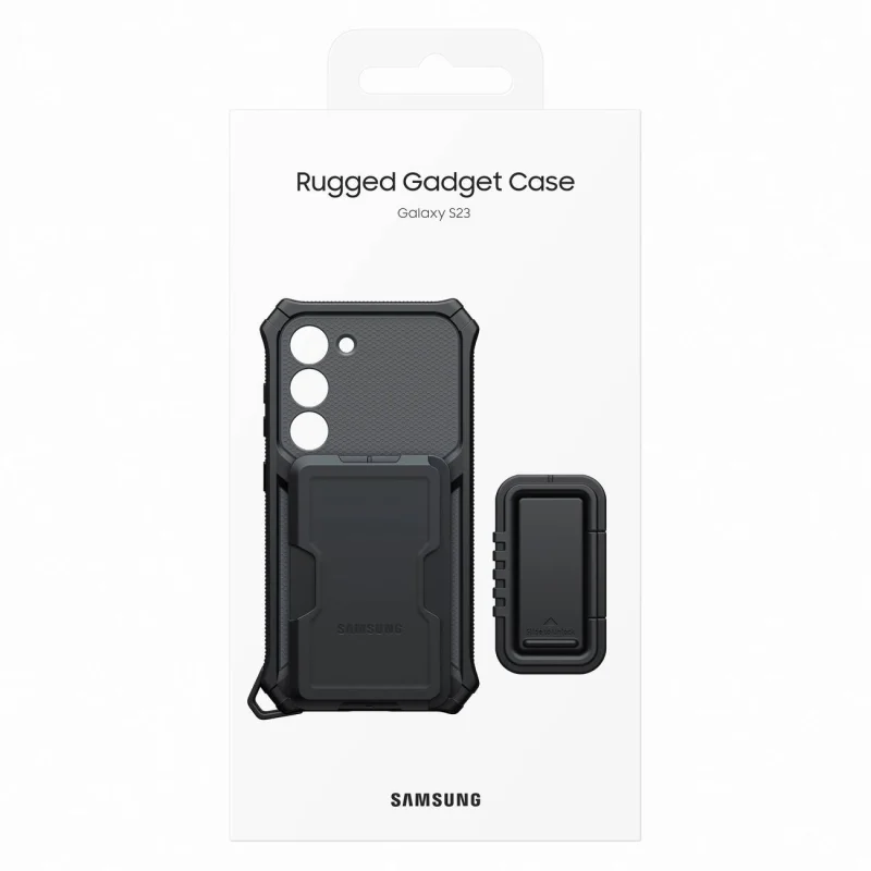 Samsung Rugged Gadget Case etui Samsung Galaxy S23 pancerny pokrowiec ring holder podstawka szare (EF-RS911CBEGWW) - obrazek 5