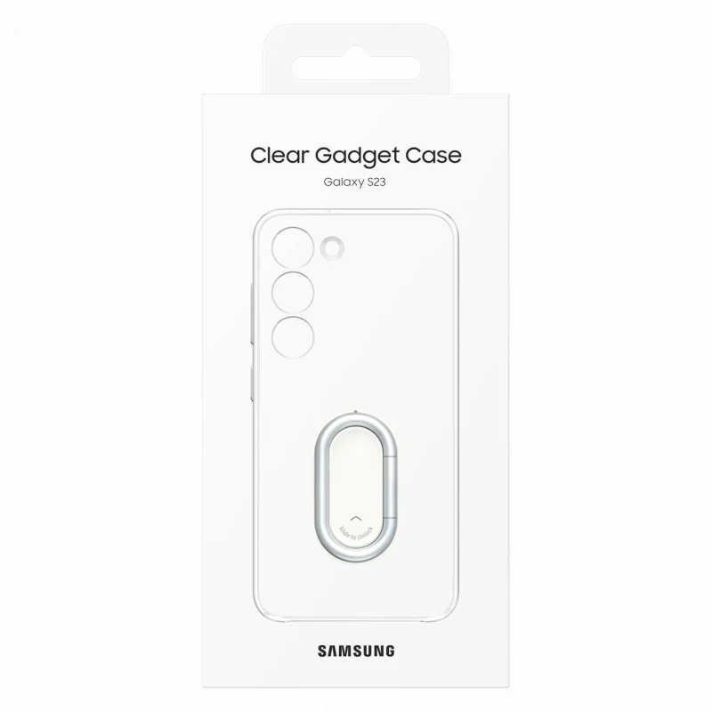 Samsung Clear Gadget Case etui Samsung Galaxy S23 pokrowiec ring holder podstawka przezroczyste (EF-XS911CTEGWW) - obrazek 5