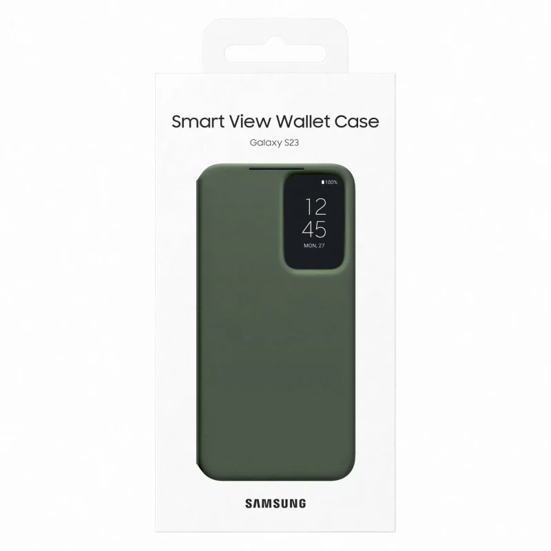 Etui Samsung Smart View Wallet Case EF-ZS911CGEGWW na Samsung Galaxy S23 z klapką - khaki - obrazek 5