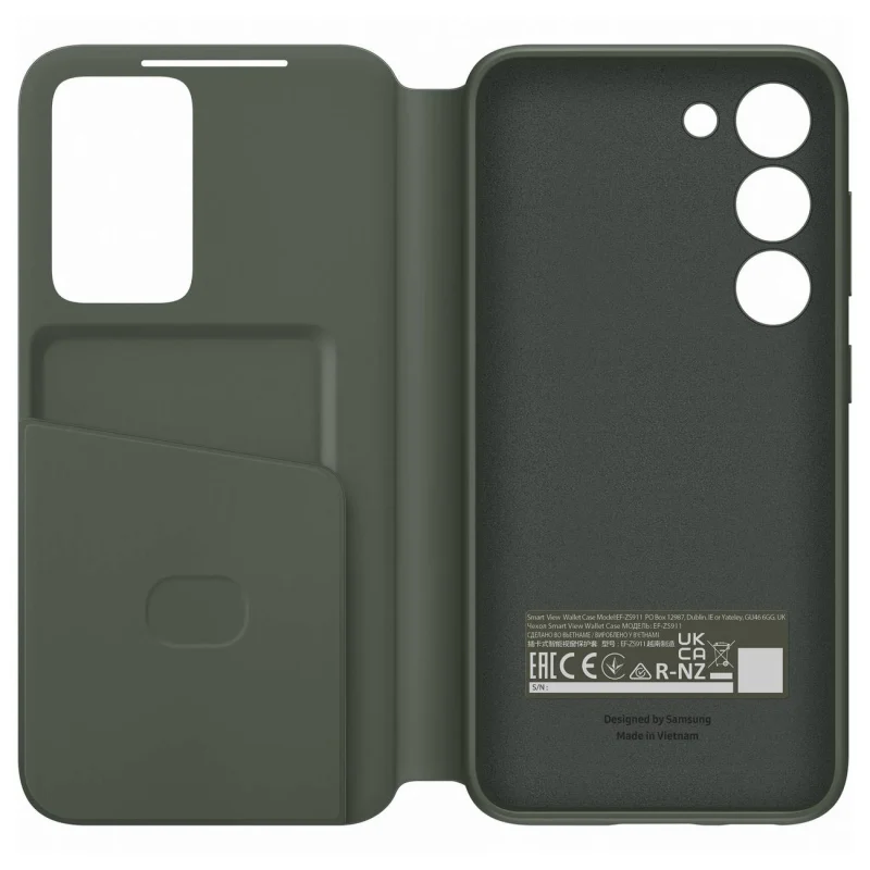 Etui Samsung Smart View Wallet Case EF-ZS911CGEGWW na Samsung Galaxy S23 z klapką - khaki - obrazek 4