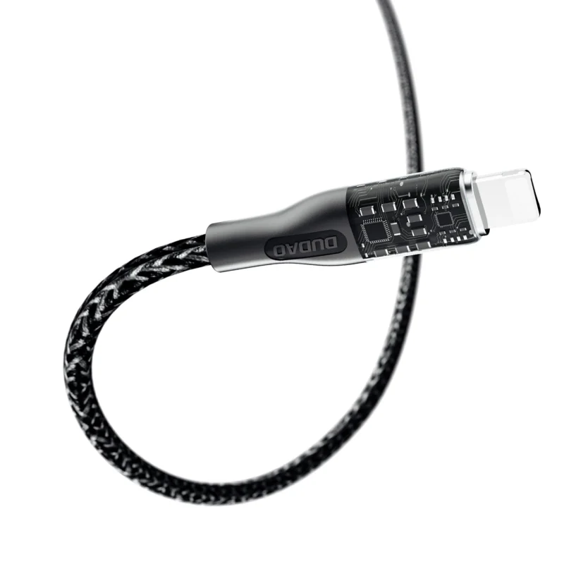 Kabel do szybkiego ładowania 30W 1m USB - Lightning Dudao L22L - szary - obrazek 4