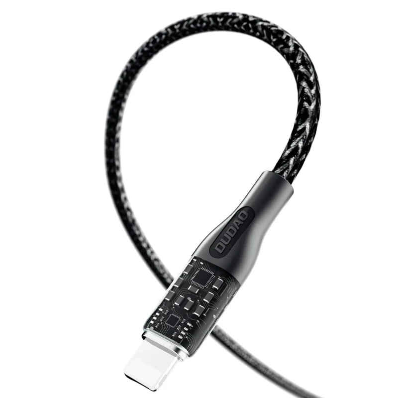 Kabel do szybkiego ładowania 120W 1m  3w1 USB - USB-C / microUSB / Lightning Dudao L22X - srebrny - obrazek 7