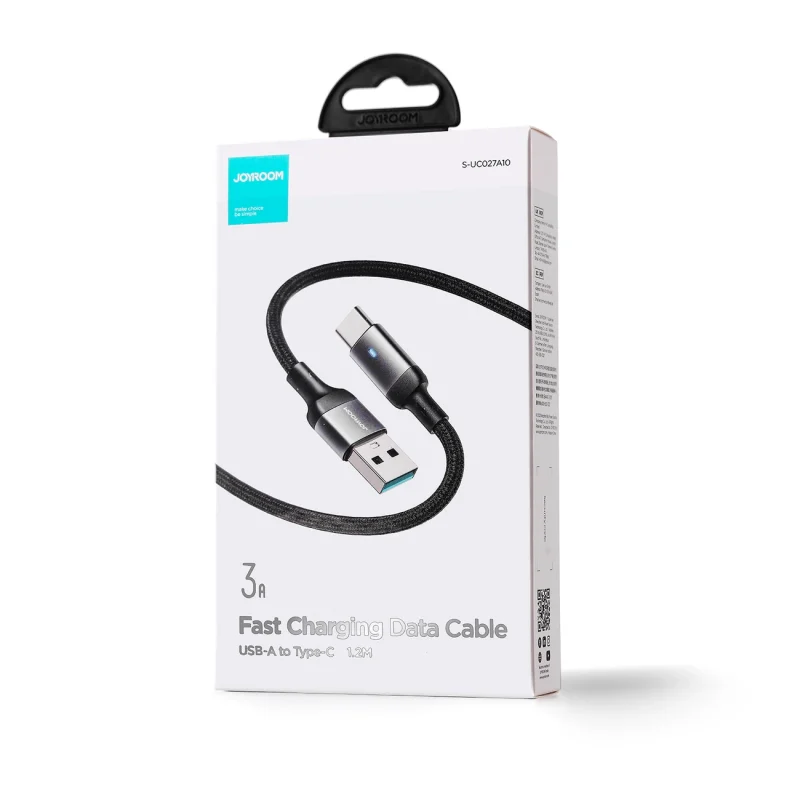 Kabel Joyroom Extraordinary Series A10 USB-A / USB-C 3A 1.2 m - czarny - obrazek 5