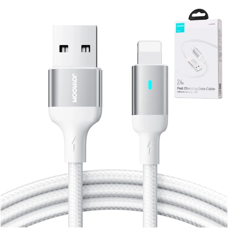 Kabel Joyroom Extraordinary Series A10 USB-A / Lightning 2.4A 1.2 m - biały - obrazek 5