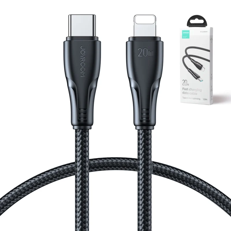 Kabel Joyroom Surpass Series A11 Lightning / USB-C 20W 1.2 m - czarny - obrazek 4