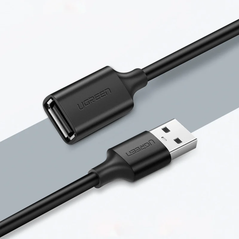 Ugreen kabel przedłużacz USB (męski) - USB (żeński) 2.0 480Mb/s 3m czarny (US103) - obrazek 3