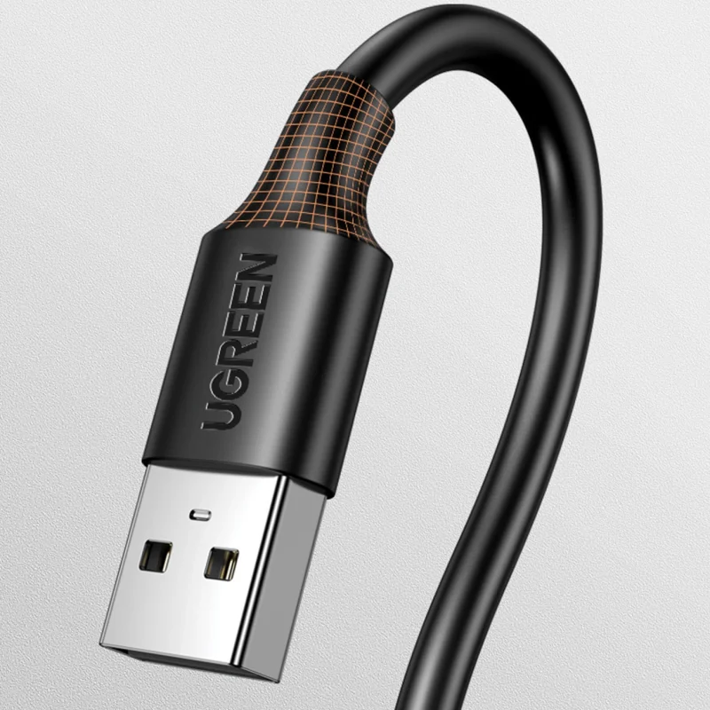 Ugreen kabel USB - USB 2.0 480Mb/s 0.25m czarny (US102) - obrazek 3