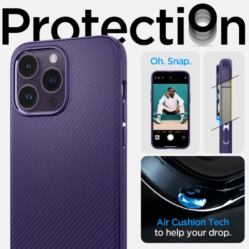 Etui Spigen Mag Armor na iPhone 14 Pro Max - fioletowe - obrazek 13