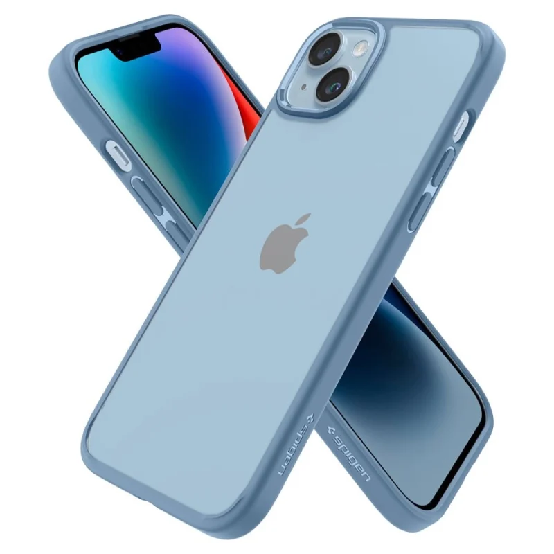 Etui Spigen Ultra Hybrid na iPhone 14 - niebieskie - obrazek 7