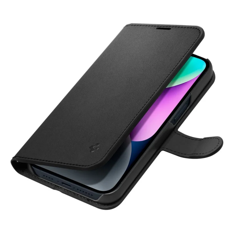 Etui Spigen Wallet S na iPhone 14 - czarne - obrazek 6