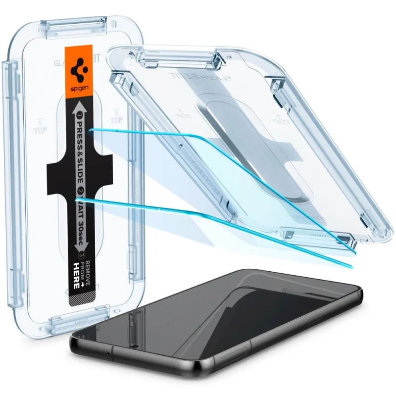 Szkło hartowane Spigen Glas.tR EZ Fit na Samsung Galaxy S23 - 2 szt. - obrazek 2