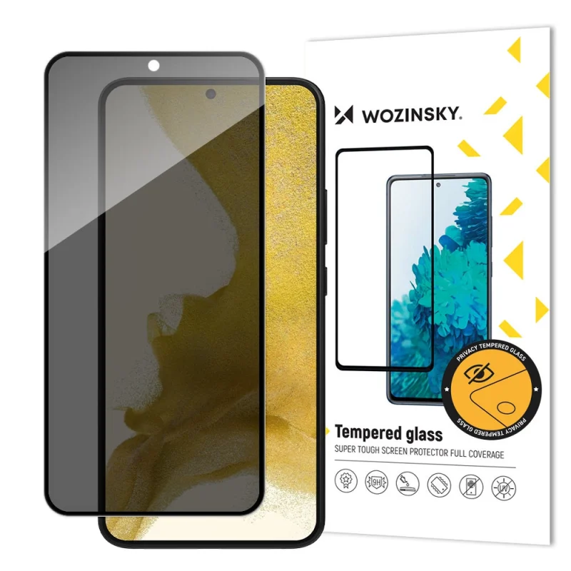 Wozinsky Privacy Glass szkło hartowane Samsung Galaxy S23+ z filtrem Anti Spy prywatyzujące