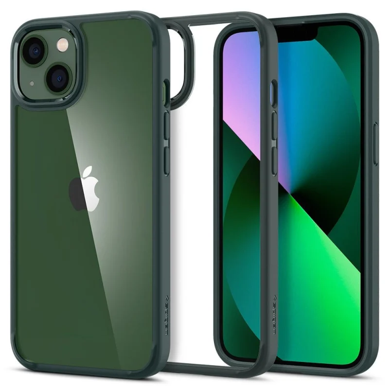 Etui Spigen Ultra Hybrid na iPhone 13 - ciemnozielone