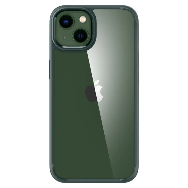 Etui Spigen Ultra Hybrid na iPhone 13 - ciemnozielone - obrazek 2