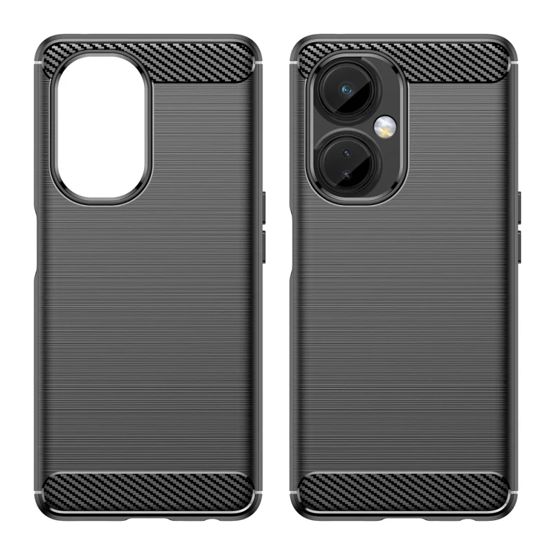 Carbon Case etui OnePlus Nord CE 3 elastyczny silikonowy karbonowy pokrowiec czarne - obrazek 8