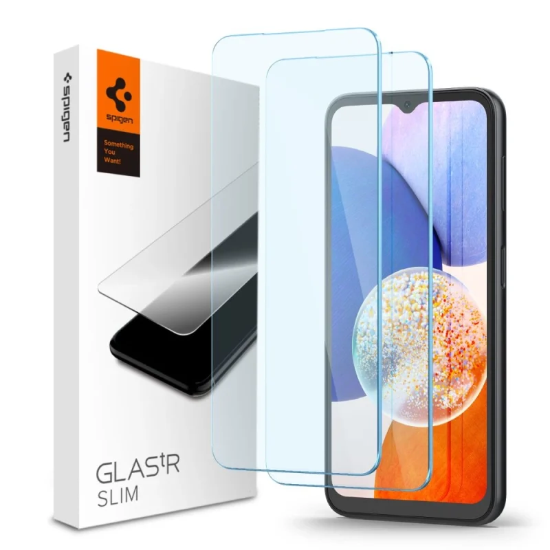 Szkło hartowane Spigen Glas.tR Slim na Samsung Galaxy A14 4G / 5G - 2 szt.