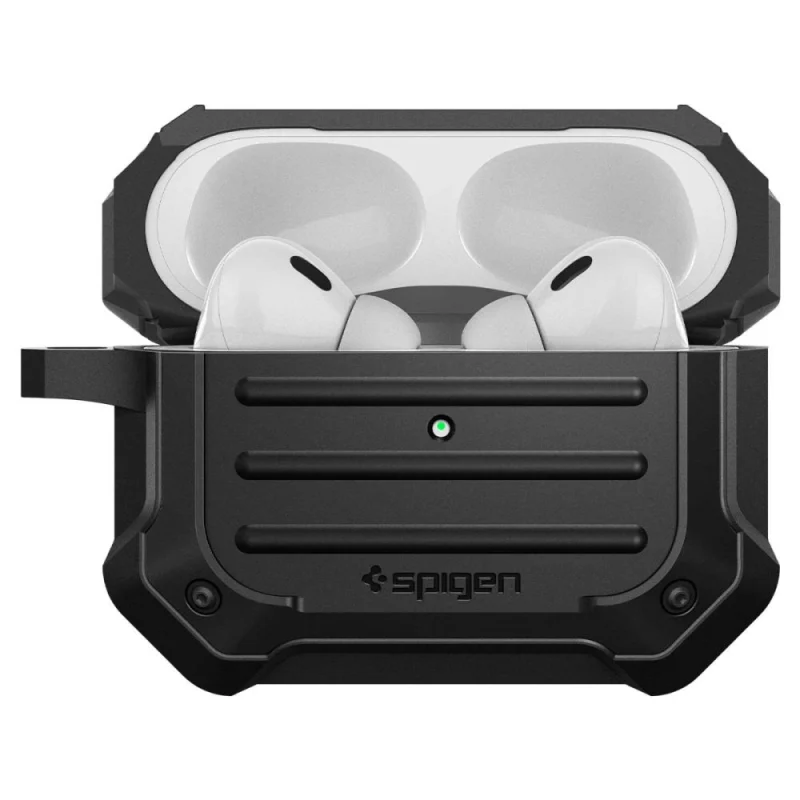 Etui Spigen Tough Armor MagSafe na Apple AirPods Pro 1 / 2 - czarne - obrazek 2