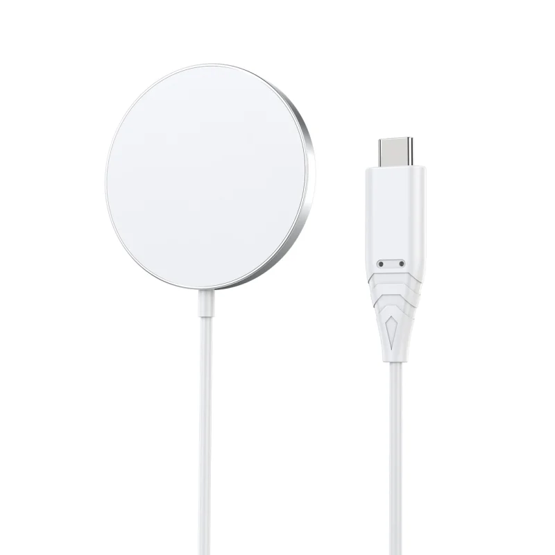 Choetech bezprzewodowa ładowarka indukcyjna 15W Qi z MagSafe biała (H046+T518-F) - obrazek 2