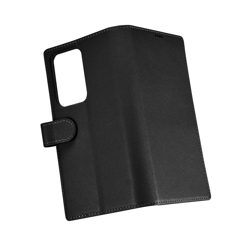 iCarer Wallet Case etui do Samsung Galaxy S23 Ultra skórzany pokrowiec portfel czarne - obrazek 10